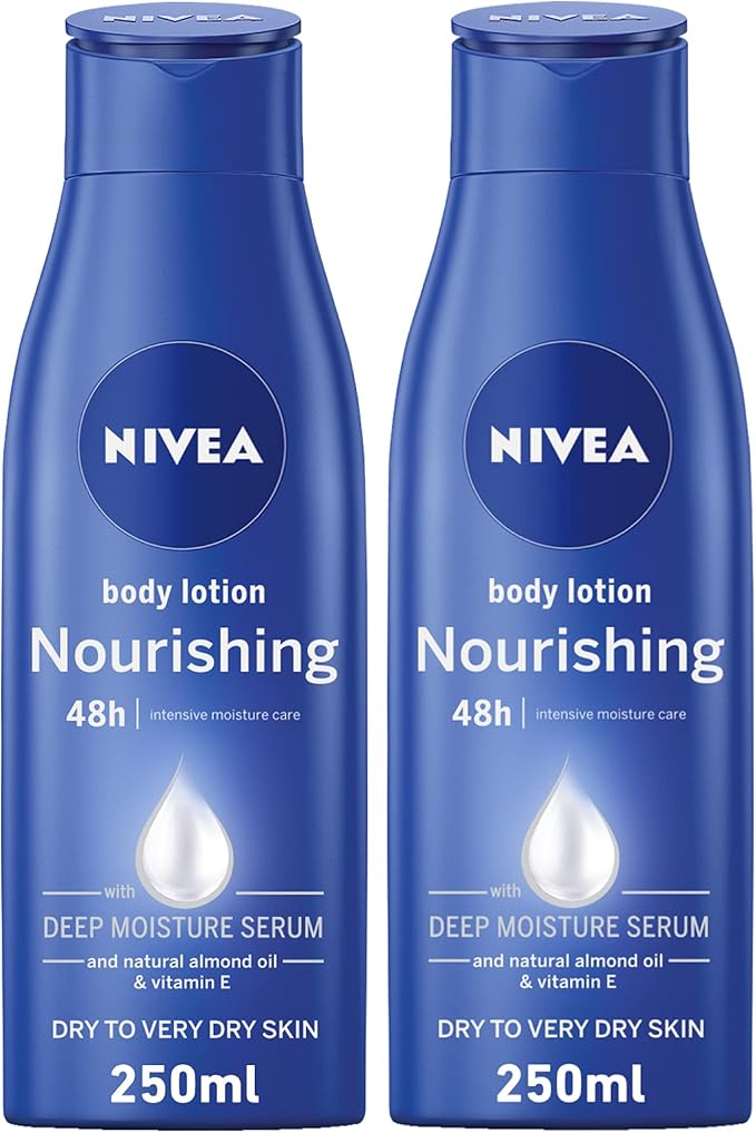 Nivea Body Lotion Extra Dry Skin, Nourishing Almond Oil & Vitamin E, 2X250Ml - Image 2
